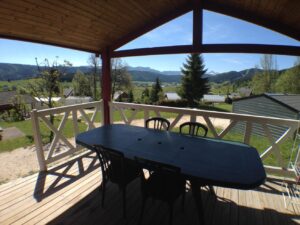 terrasse vue panoramique chalet